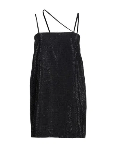 Dondup Woman Mini Dress Black Size 6 Viscose, Polyester