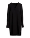 Dondup Woman Mini Dress Black Size 8 Acetate, Viscose In Black
