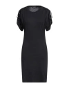 Dondup Woman Short Dress Black Size M Cotton In Black