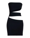 Dondup Woman Mini Dress Black Size L Polyamide, Elastane In Black
