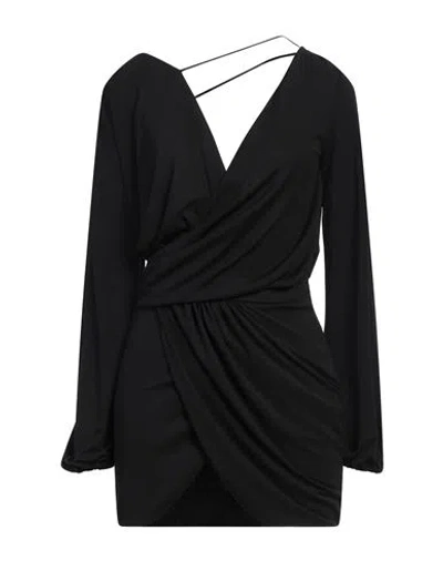 Dondup Woman Mini Dress Black Size L Polyester