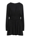 Dondup Woman Mini Dress Black Size M Viscose, Elastane In Black