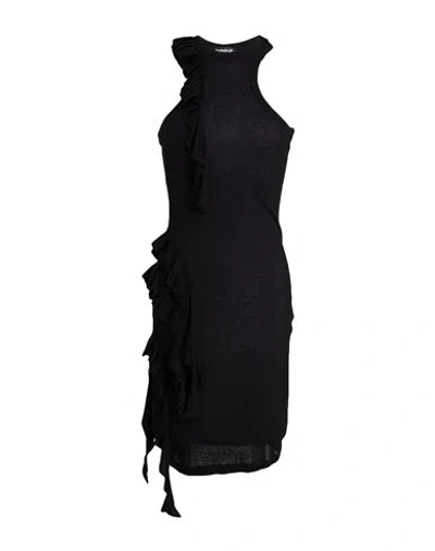 Dondup Woman Mini Dress Black Size Xs Cotton