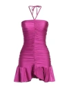 Dondup Woman Mini Dress Mauve Size M Polyamide, Elastane In Purple