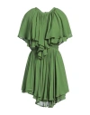 Dondup Woman Mini Dress Military Green Size 6 Viscose