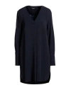 Dondup Woman Mini Dress Navy Size 8 Acetate, Viscose In Blue