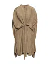 Dondup Short Dresses In Beige