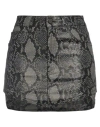 Dondup Woman Mini Skirt Black Size 32 Cotton, Elastane In Black