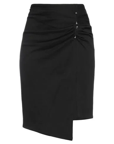 Dondup Woman Mini Skirt Black Size 6 Viscose, Polyamide, Elastane
