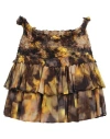 Dondup Woman Mini Skirt Brown Size 6 Viscose In Brown