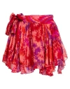 Dondup Woman Mini Skirt Red Size 6 Viscose