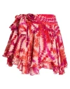 Dondup Woman Mini Skirt Rust Size 6 Viscose