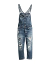 Dondup Woman Overalls Blue Size 29 Cotton In Blue