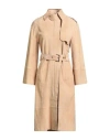 Dondup Woman Overcoat & Trench Coat Beige Size 6 Lambskin In Neutral