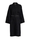 Dondup Woman Overcoat & Trench Coat Black Size 6 Lambskin