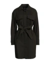 Dondup Woman Overcoat & Trench Coat Military Green Size 6 Polyester, Elastane In Green