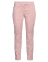 Dondup Woman Pants Antique Rose Size 27 Cotton, Elastane In Pink