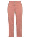 Dondup Woman Pants Antique Rose Size 28 Cotton, Elastomultiester, Elastane In Pink