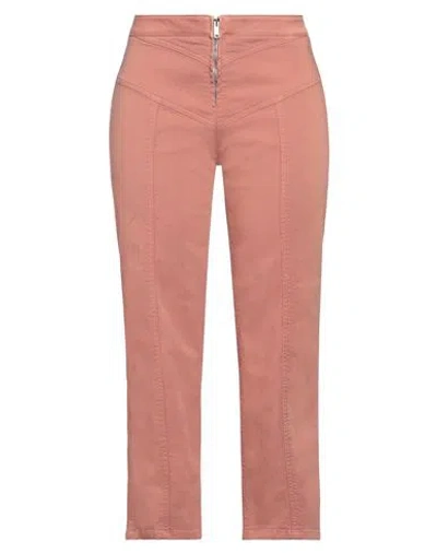 Dondup Woman Pants Antique Rose Size 28 Cotton, Elastomultiester, Elastane In Pink