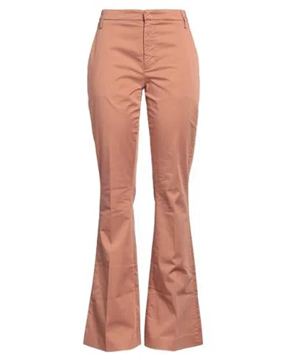 Dondup Woman Pants Antique Rose Size 30 Cotton, Elastane In Pink