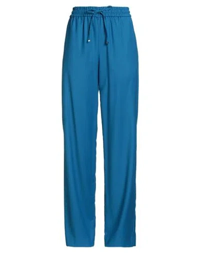 Dondup Woman Pants Azure Size 27 Virgin Wool, Elastane In Blue