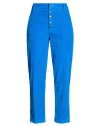 Dondup Woman Pants Azure Size 29 Cotton, Lyocell, Elastane In Blue