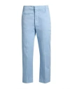 Dondup Woman Pants Azure Size 4 Cotton, Elastane In Blue