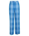 Dondup Woman Pants Azure Size 4 Viscose, Linen In Blue