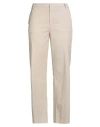 Dondup Woman Pants Beige Size 12 Cotton, Lyocell, Elastane In Gold