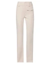 Dondup Woman Pants Beige Size 2 Polyester, Elastane