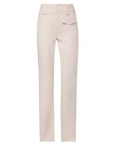 Dondup Woman Pants Beige Size 2 Polyester, Elastane