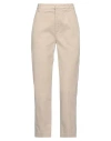 Dondup Woman Pants Beige Size 24 Cotton, Elastane In Sand