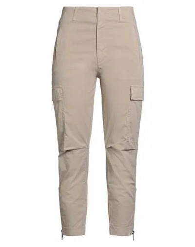 Dondup Woman Pants Beige Size 24 Cotton, Elastane In Neutral