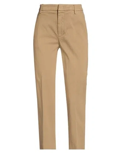 Dondup Woman Pants Beige Size 25 Cotton, Elastomultiester, Elastane In Neutral