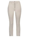 Dondup Woman Pants Beige Size 25 Cotton, Lyocell, Elastane