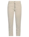 Dondup Woman Pants Beige Size 31 Cotton, Lyocell, Elastane