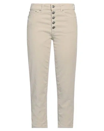 Dondup Woman Pants Beige Size 31 Cotton, Lyocell, Elastane
