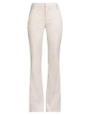 Dondup Woman Pants Beige Size 26 Virgin Wool, Elastane In Neutral