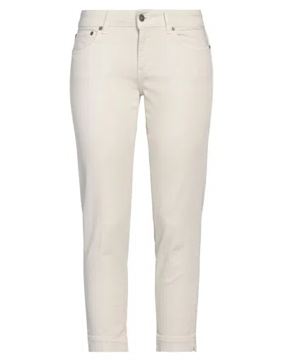 Dondup Cropped Pants In Beige