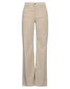 Dondup Woman Pants Beige Size 27 Cotton, Lyocell, Elastane