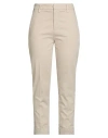 Dondup Woman Pants Beige Size 28 Cotton, Elastane In Neutral