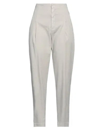 Dondup Woman Pants Beige Size 28 Linen, Lyocell, Elastane