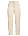 Dondup Woman Pants Beige Size 28 Lyocell, Cotton, Elastane In Neutral