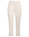 Dondup Woman Pants Beige Size 29 Cotton, Elastane