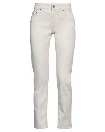 DONDUP DONDUP WOMAN PANTS BEIGE SIZE 29 COTTON, ELASTOMULTIESTER, ELASTANE