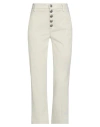 Dondup Woman Pants Beige Size 32 Cotton, Elastane In Sand