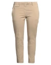 Dondup Woman Pants Beige Size 32 Cotton, Elastane In Gold