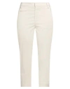 Dondup Woman Pants Beige Size 10 Cotton, Elastane In Beige