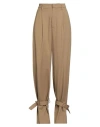 Dondup Woman Pants Beige Size 6 Lyocell, Elastane In Brown