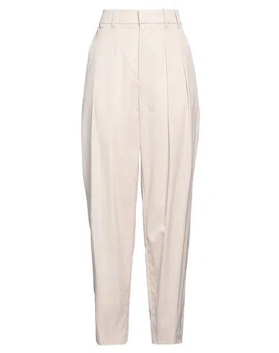 Dondup Woman Pants Beige Size 6 Virgin Wool, Elastane
